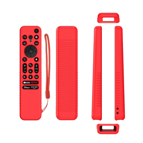 

Y56 Voice Remote Silicone Anti-Fall Protective Case For Sony RMF-TX800U/C/P/T/900U(Red)