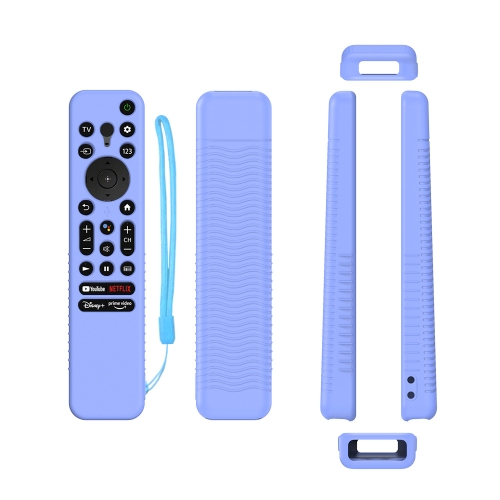 

Y56 Voice Remote Silicone Anti-Fall Protective Case For Sony RMF-TX800U/C/P/T/900U(Luminous Blue)