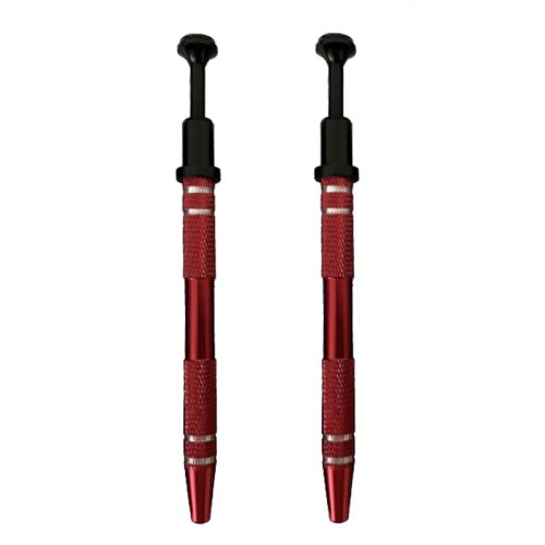 

2pcs IC Chip Picker Electronic Component Parts Picker Capacitor IC Grabber Clips(Red)
