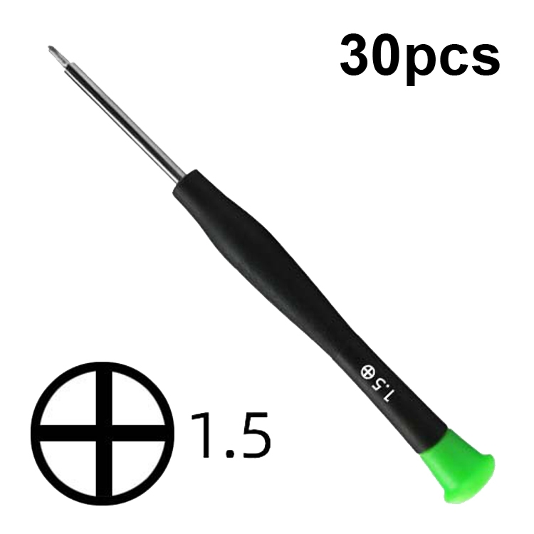 

30pcs Color Hat Screw Batch Digital Mobile Phone Clock Maintenance Tool, Series: 1.5 Phillips
