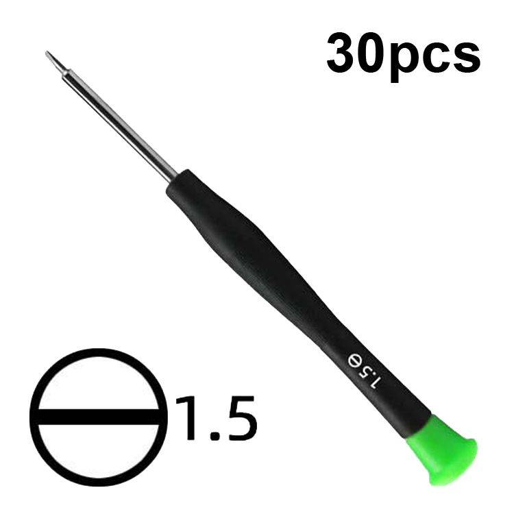 

30pcs Color Hat Screw Batch Digital Mobile Phone Clock Maintenance Tool, Series: 1.5 Straight