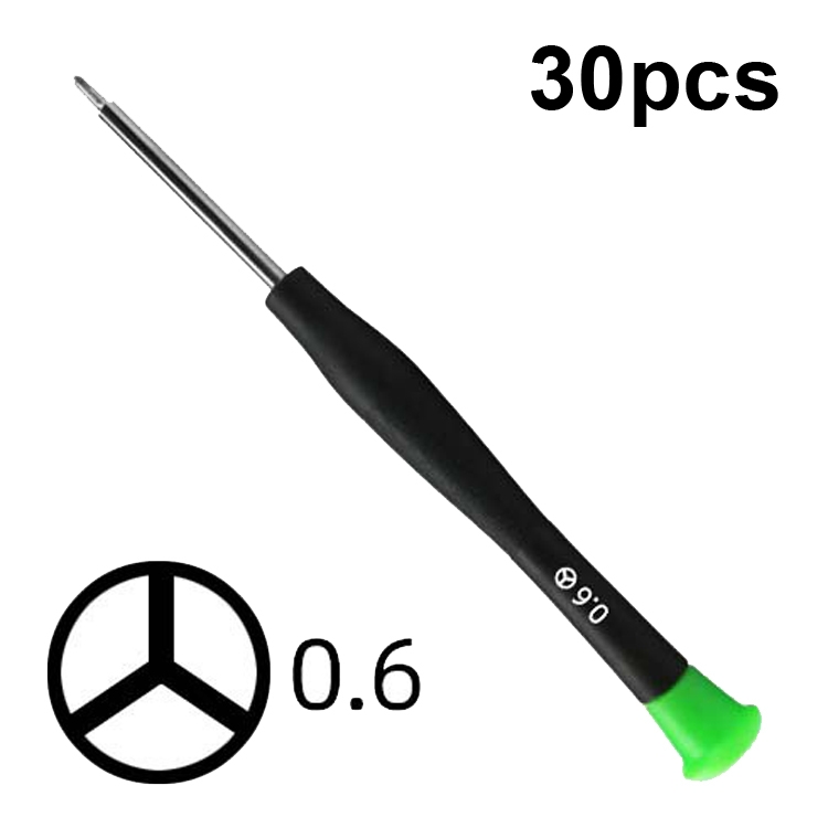 

30pcs Color Hat Screw Batch Digital Mobile Phone Clock Maintenance Tool, Series: 0.6 Y Shape