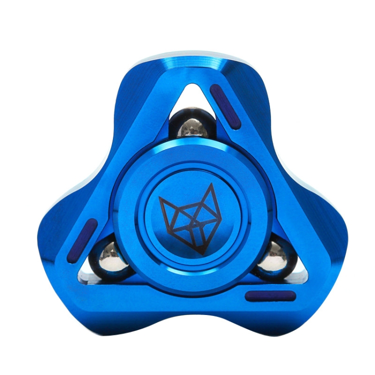 

Fingertips Piping Gyro CNC Mechanical Anti-Anxiety Gear Metal Toys, Color: Blue Fox