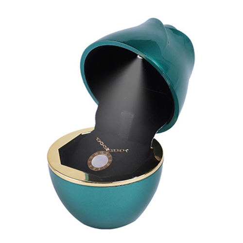 

017257 Rose Shape LED Spotlight Ring Necklace Storage Box without Jewelry, Spec: Pendant(Green)