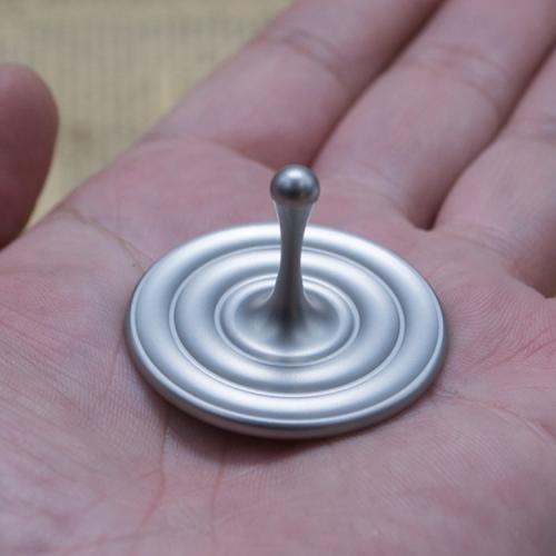 Mezmotop Water Drops Hand Twisting Gyroscopy Metal Desktop Magic Flight Gyro Toy, Style: Sandblast Version (Gyro)