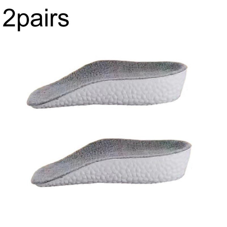 

2pairs 3.5cm Cashmere Boost Height Increased Half Insoles Warm Insoles(Gray)