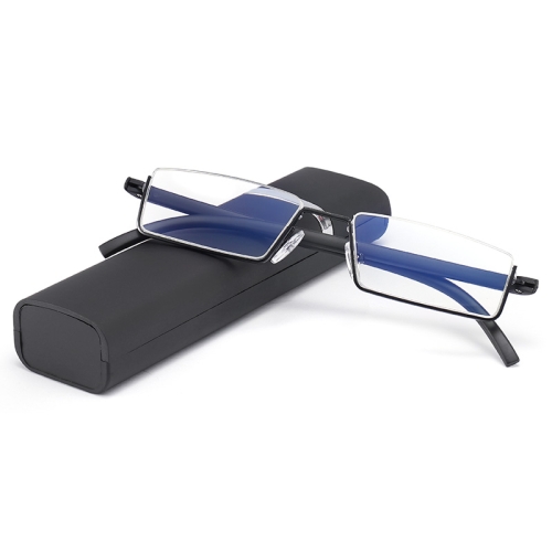 

TR90 Seniors Clear Glasses With Portable Case Lightweight Presbyopic Glasses, Degree: +3.50(Black)