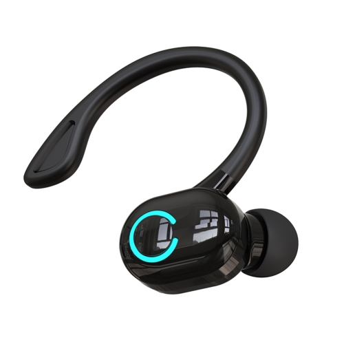 

S10 Bluetooth Headset Business Model Hanging Ear Type Stereo Earphone(Black)