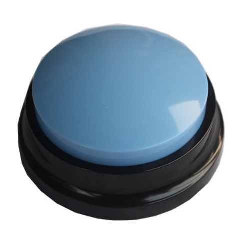 

Pet Communication Button Dog Vocal Box Recording Vocalizer, Style: Recording Model(Light Blue)