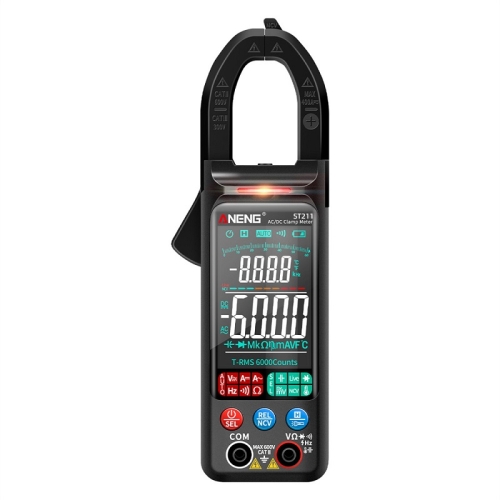 

ANENG Large Screen Multi-Function Clamp Fully Automatic Smart Multimeter, Specification: ST212 Black DC Current