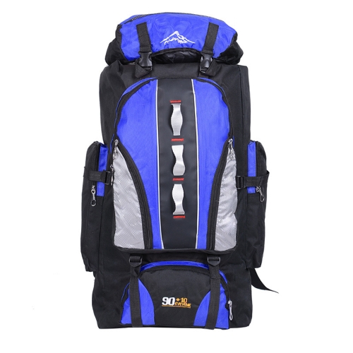 

90L+10L Multifunctional Outdoor Large Capacity Waterproof Nylon Hiking Bag(Blue)