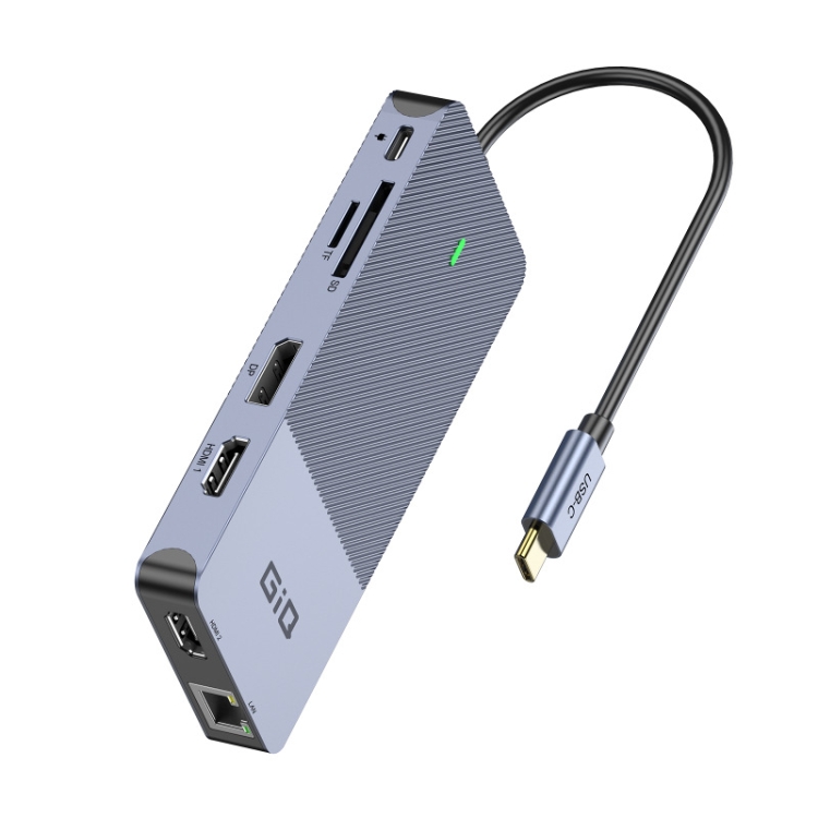 

GiQ D6906P Type-C/USB-C Multifunctional Laptop High-Speed Extender HUB(11 In 1)