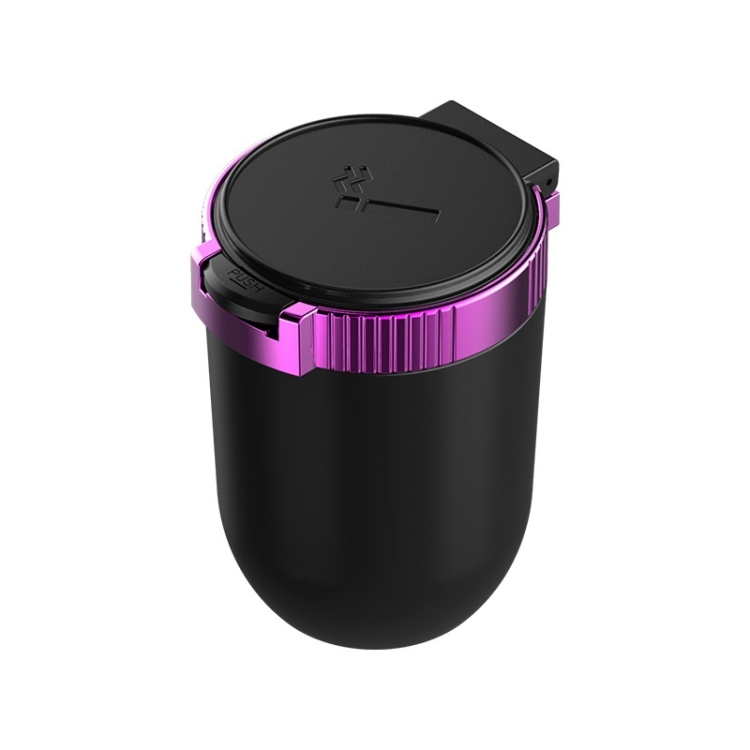 

2pcs Car Universal Multifunctional Ashtray With Cover(Purple)
