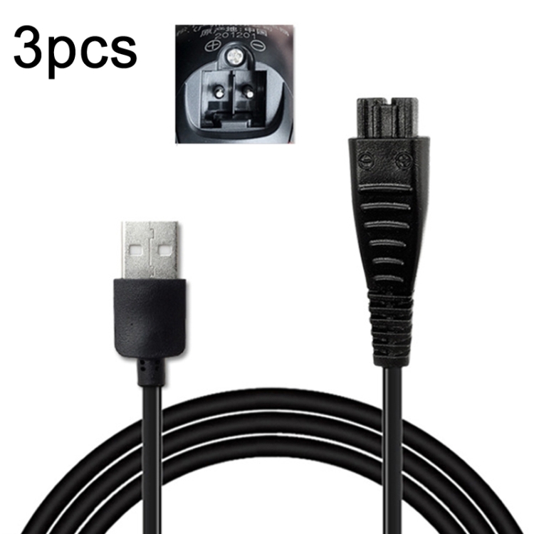 

3pcs 4.8V 1.25A USB Charging Cable for Panasonic Electric Shaver ES-LM31 ES-PLM3B