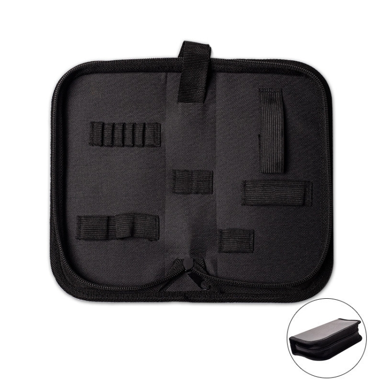 

Zipper Storage Package Portable Multi-Function Tool Storage Bag, Style: B Leather+Canvas
