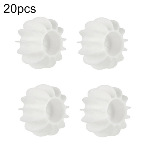 

20pcs Laundry Ball Stain Removal Anti-tangle Cleaning Ball For Washing Machine(White)
