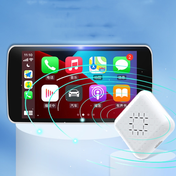 

Mini Upgrade Box For Wired To Wireless CarPlay Box Module(White)