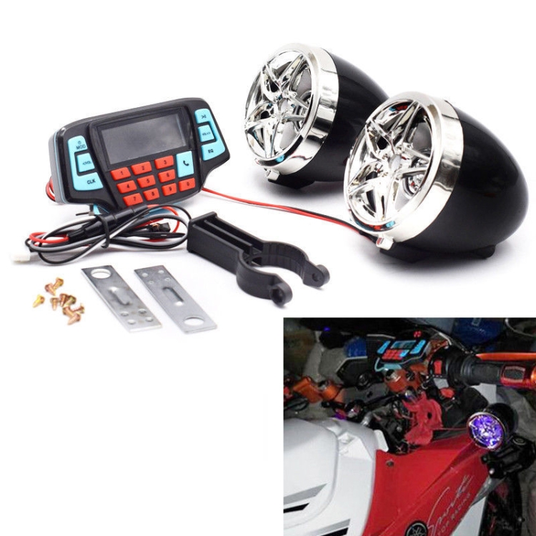

Motorcycle Aluminum Alloy Bluetooth Audio MP3 With Display