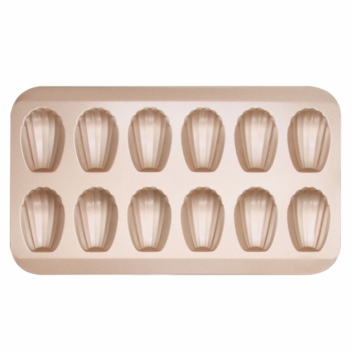 

BM1067 Shell Shaped Non-stick Cake Mold Kitchen Biscuit Pan Baking Mold, Specification: Gold