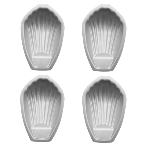 

BM1067 Shell Shaped Non-stick Cake Mold Kitchen Biscuit Pan Baking Mold, Specification: 4pcs Shell