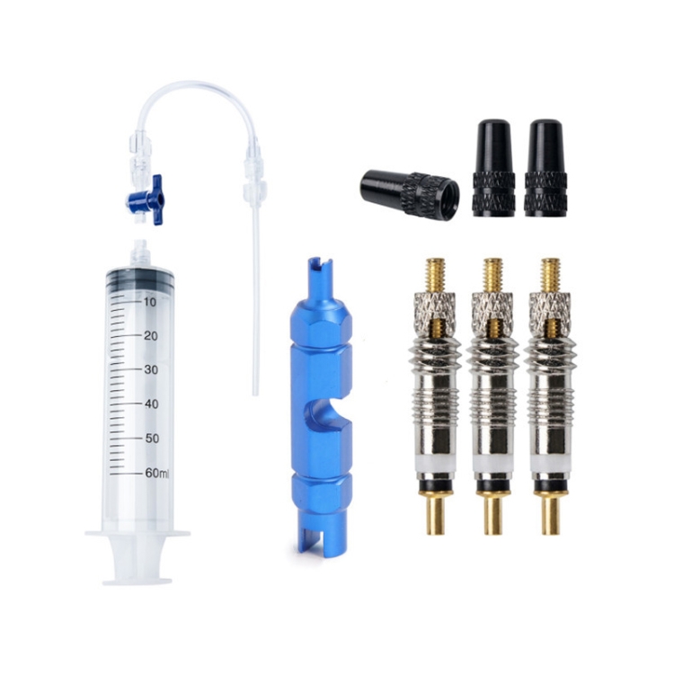 

8pcs/set Bicycle Vacuum Sealant Injection Tool With Switch