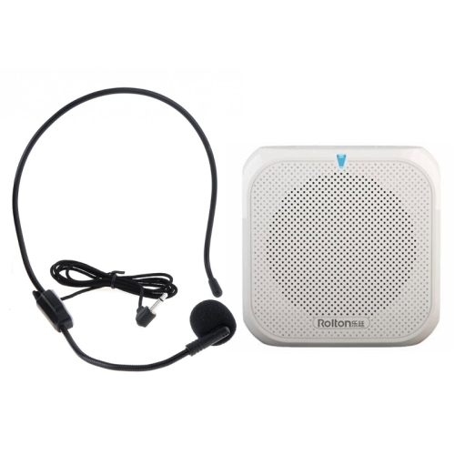 

Rolton K400 Mini Audio Speaker Megaphone Voice Amplifier Support FM Radio TF MP3(White)