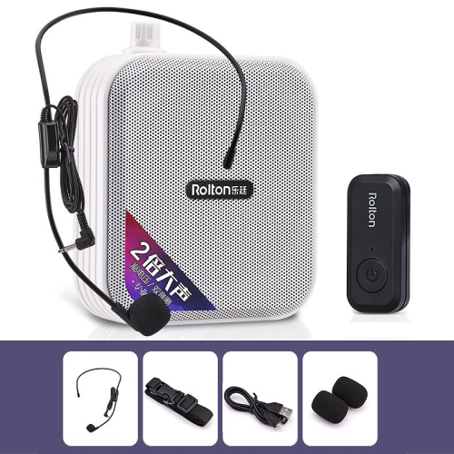 Rolton K600 7.4V Haut-parleur audio sans fil Bluetooth Amplificateur de voix  mégaphone avec émetteur (