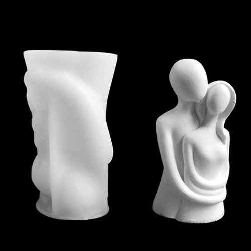 

Q047 Portrait Hug Couple Candle Silicone Mold DIY Aromatherapy Gypsum Ornaments Cake Decorative Baking Mold