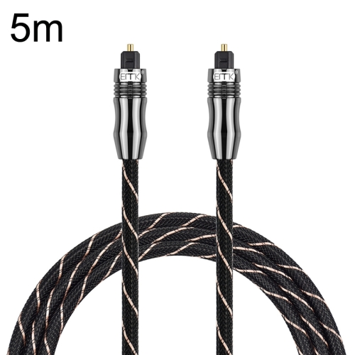 

EMK QH/A6.0 Digital Optical Fiber Audio Cable Amplifier Audio Line, Length 5m(Black)