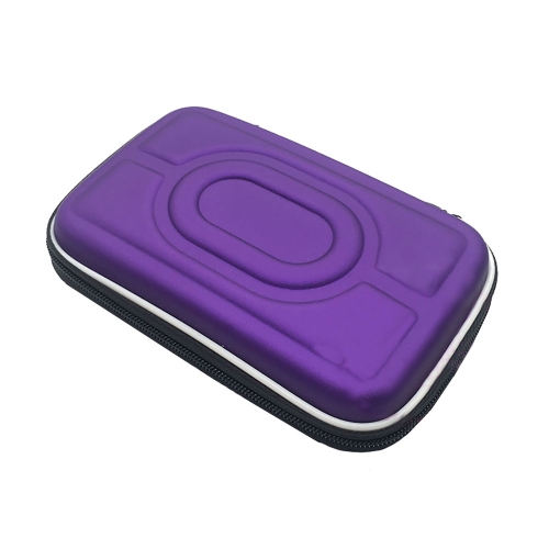 

2.5 Inch Data Cable Organizer EVA Mobile Hard Drive Bag(Purple)
