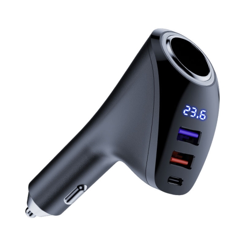

Car Charger Multifunctional Digital Display QC Charging Cigarette Lighter Adapter, Model: AAC Dual USB