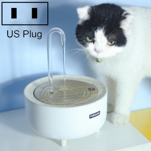 

346578 Pets Automatic Circulation Filter Cat Flowing Drinking Fundation, Spec: US Plug(Crystal Faucet)