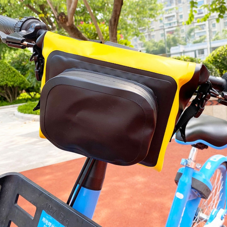 

Bicycle Front Beam Waterproof Storage Hanging Bag(Yellow)