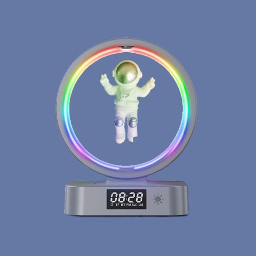 

Y-558 Magnetic Levitation Astronaut TWS Bluetooth Speaker With RGB Light,Style: Silver Clock Model