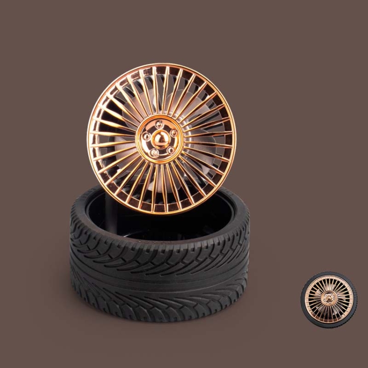 

KD195 Electroplating Modification Small Fan Retro Wheel Fan(Gold)