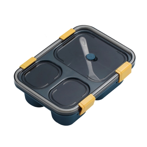 

Sealed Compartment Microwave Plastic Lunch Box Portable Student Lunch Plate, Specification: 850ml (Blue)