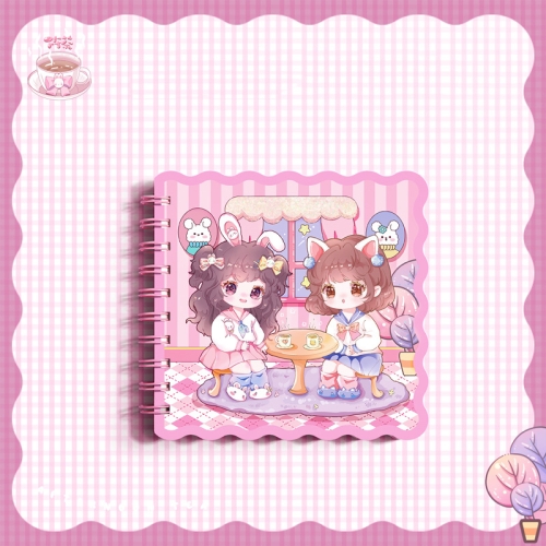 

Girlfriend Series Square Handbook Girls Cute Diary(Afternoon Tea)