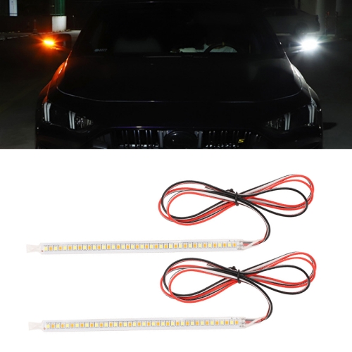 Décoration de rétroviseur de voiture LED Streamer clignotant, longueur : 15  cm une paire