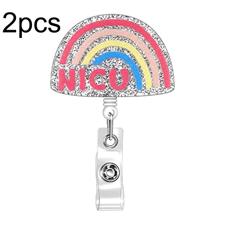 Sujetador Tarjeta Strass 5 Piezas De Carrete Retráctil De Estrás Con Diseño De Búho, Soporte Portacarnets Strass Arcoíris