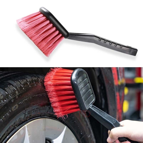 

W-0272 2pcs Multifunctional Long Hair Cleaning Soft Car Tire Brush(Red)
