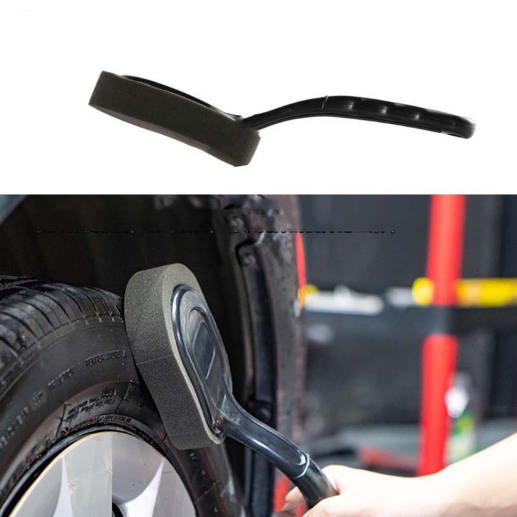 

W-9210 2pcs Multifunctional Car Cleaning Brush Tire Waxing Brush(Black)