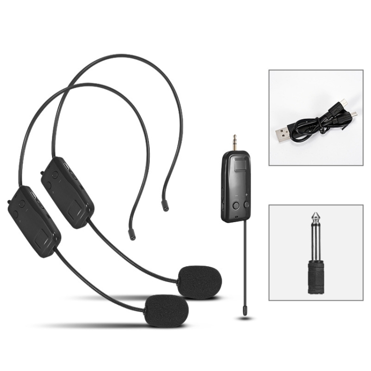 

One For Two UHF Wireless Headset Microphone Lavalier Headset Amplifier