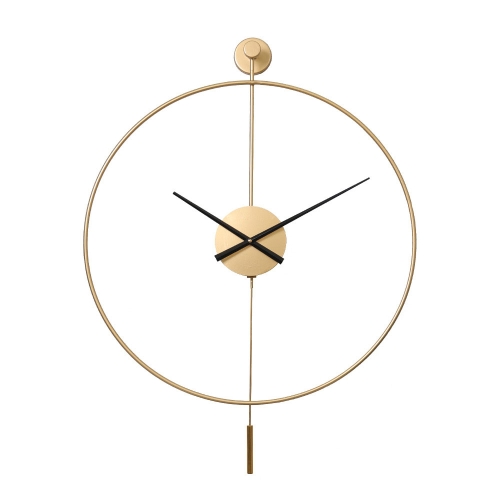 

2046 Household Simple Background Wall Decoration Swing Clock, Spec: 50cm Gold