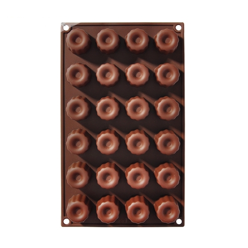 

Silicone Baking Tools Cookie Chocolate Waffle Cake Mold,Style: 24-grid Cake Mold