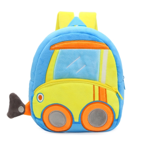 

3D Cartoon Trucks Cars Plush Kids Backpack Children School Bags(Bulk Machine)