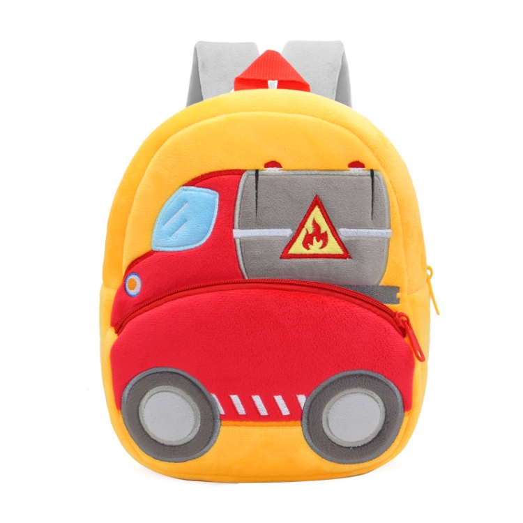 

3D Cartoon Trucks Cars Plush Kids Backpack Children School Bags(Oil Tank)