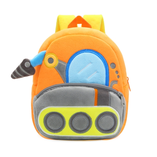 

3D Cartoon Trucks Cars Plush Kids Backpack Children School Bags(Drilling Truck)