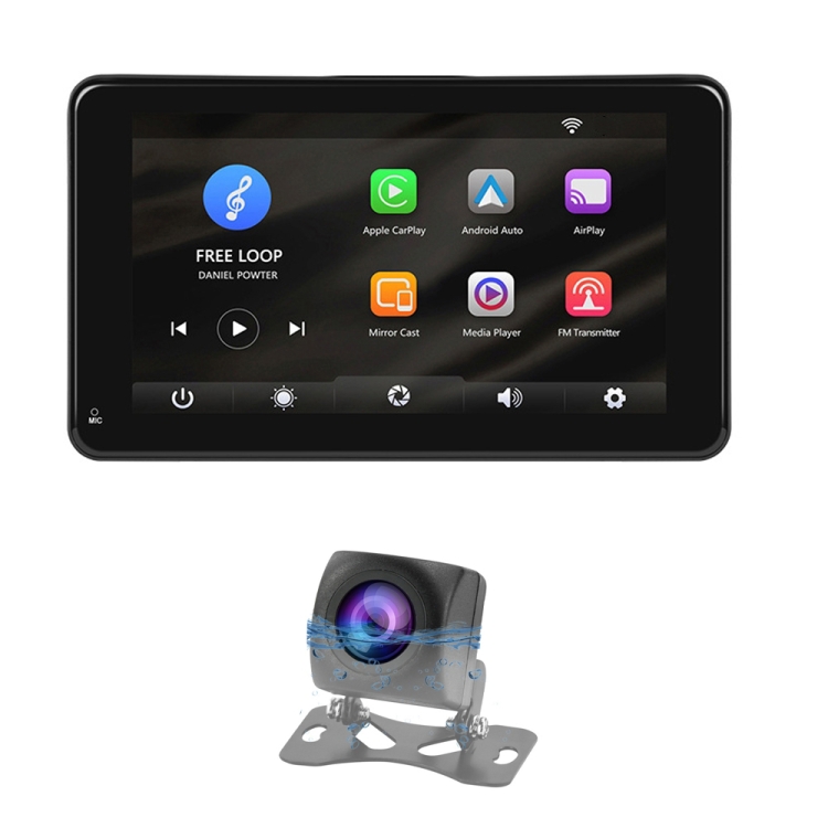 

A3135 7 Inches HD Wired Smart Screen With Wireless CarPlay + Android Auto + Android With Camera