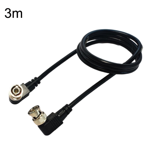 

BNC Male to Male Elbow Audio and Video Cable Coaxial Cable, Length: 3m