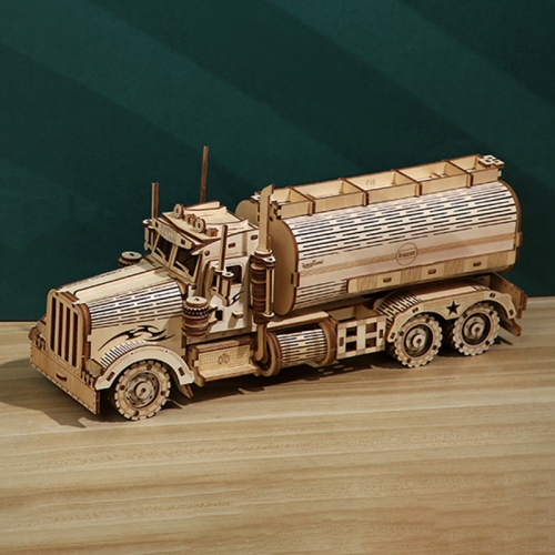 

Fuel Tanker Money Storage Jar 3D Wooden Puzzle Children Educational Toys DIY Handmade Ornaments Small